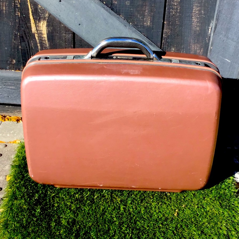 Vintage 70’s Retro SAMSONITE Suitcase Luggage Silhouette 4 Carry on Boho Pink 🍒